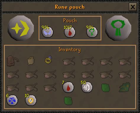 Ascertaining rune pouch